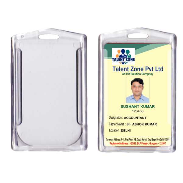 PREMIUM EXECUTIVE PVC CARD HOLDER WITH CORNER ROUND 